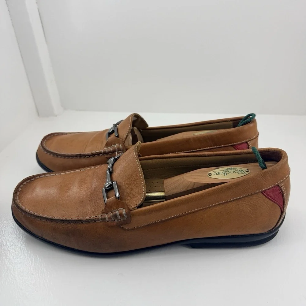 FootJoy FJ Club Casual Mens 11M Tan Leather Bit Loafers 79008 Slip On Shoes